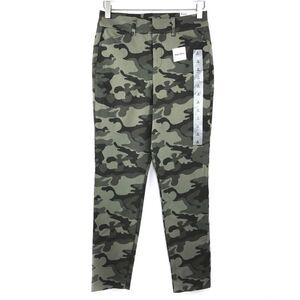 Old Navy Olive Camo High Rise Pixie Pants 0 NWT